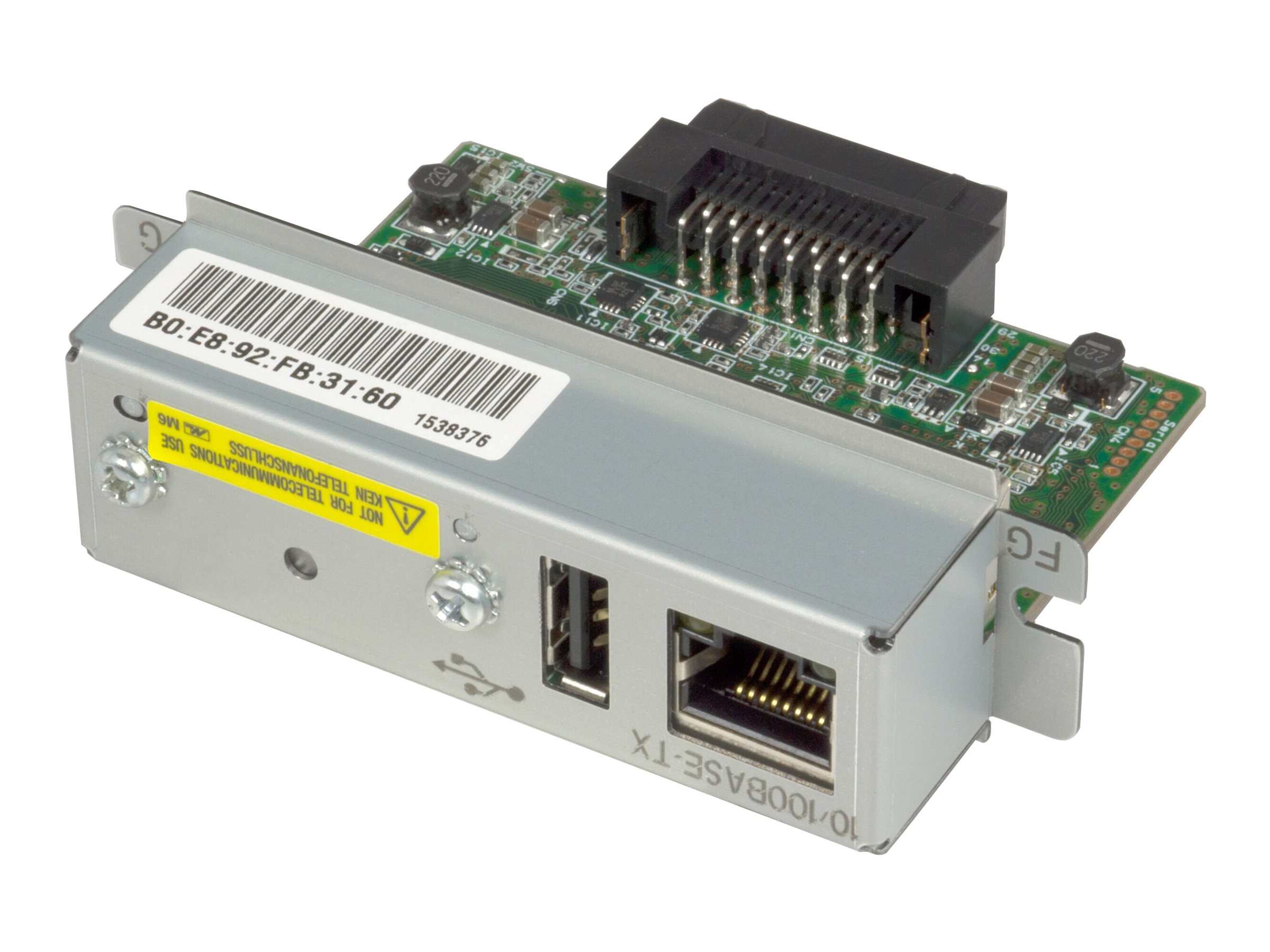 Epson UB-E04 - Druckserver - 10/100 Ethernet - fr TM H5000, J7000, J7100, J7500, J7600, L90, T70, T88, T90, U220, U230, U590, U