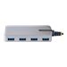 StarTech.com 4-Port USB Hub, USB 3.0 5Gbps, Bus Powered, USB-A to 4x USB-A Hub with Optional Auxiliary Power Input, Portable Des
