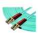 StarTech.com 15 m OM4 LC to LC Multimode Duplex Fiber Optic Patch Cable- Aqua - 50/125 - Fiber Optic Cable - 40/100Gb - LSZH (45