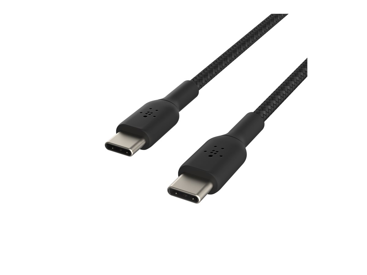 Belkin BoostCharge - USB-Kabel - 24 pin USB-C (M) zu 24 pin USB-C (M) - 1 m - Schwarz