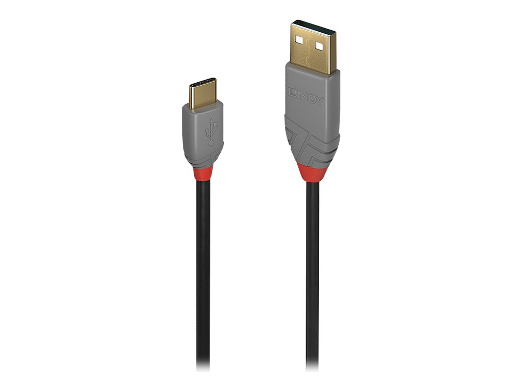 Lindy Anthra Line - USB-Kabel - 24 pin USB-C (M) zu USB Typ A (M) - USB 2.0 - 1 m - rund