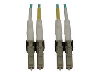 Eaton Tripp Lite Series 400G Multimode 50/125 OM3 Switchable Fiber Optic Cable (Duplex LC-PC M/M), LSZH, Aqua, 6 m (19.7 ft.) - 