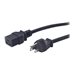 APC - Stromkabel - IEC 60320 C19 zu NEMA 5-15 (M) - 2.4 m - Schwarz - fr P/N: SMT2200I-AR, SMT2200R2I-AR, SMT3000I-AR, SMT3000R