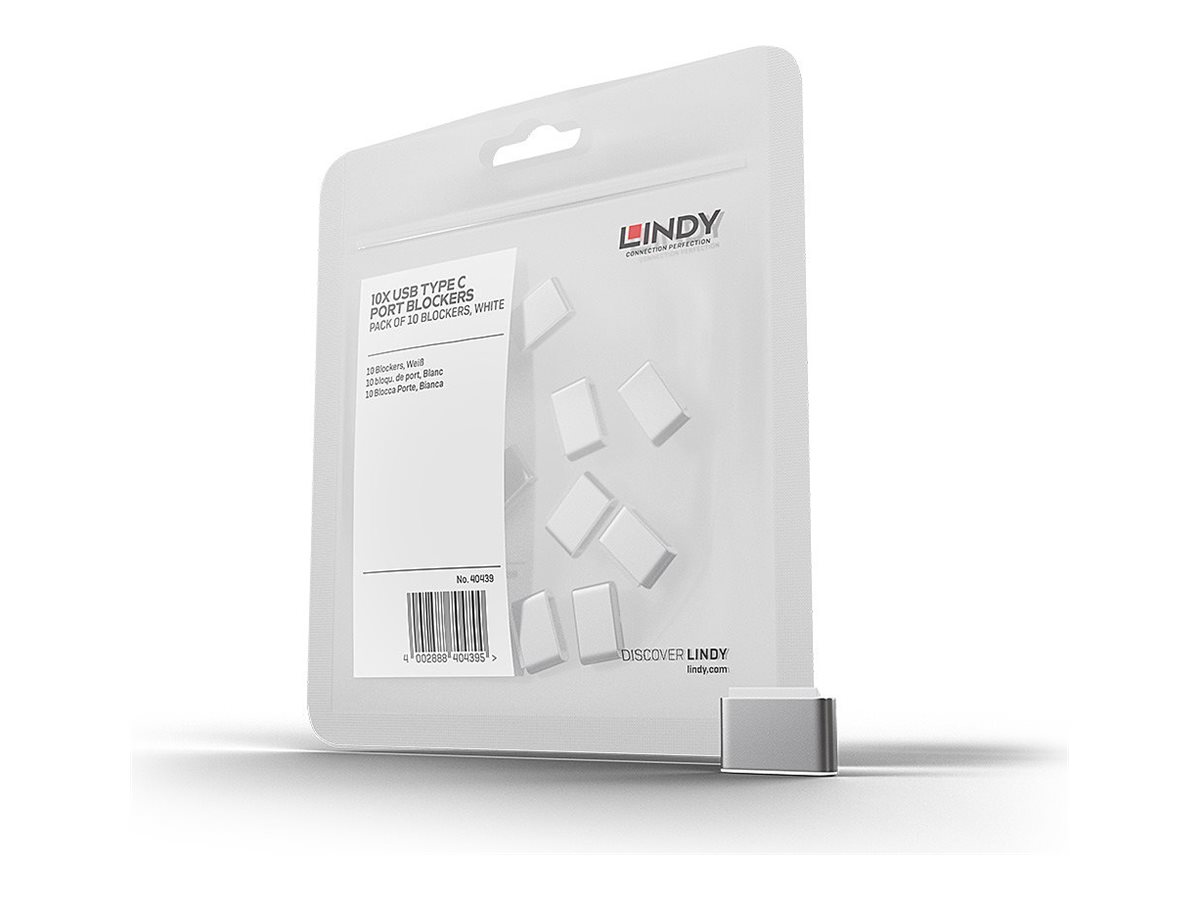 Lindy - Schloss fr USB-C-Port - weiss (Packung mit 10)