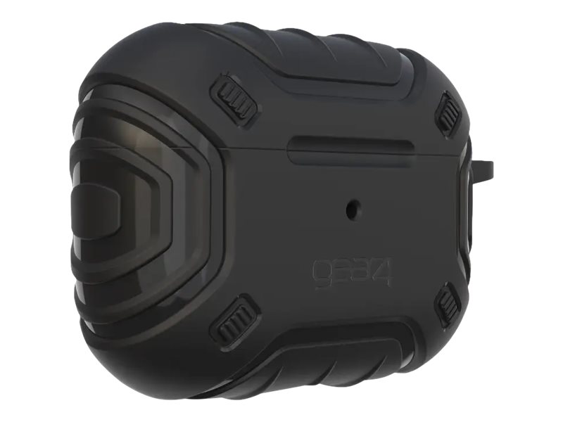 Gear4 Apollo - Tasche fr kabellose Kopfhrer - Polycarbonat, D3O - Schwarz - fr Apple AirPods Pro