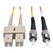 Eaton Tripp Lite Series Duplex Multimode 50/125 Fiber Patch Cable (SC/ST), 2M (6 ft.) - Patch-Kabel - SC multi-mode (M) zu ST mu