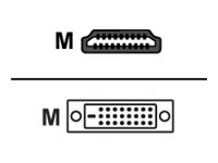 M-CAB - High Speed - Adapterkabel - HDMI mnnlich zu DVI-D mnnlich - 2 m - abgeschirmt