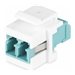 StarTech.com LC to LC Coupler, LC Fiber Coupler, LC/UPC Keystone Jack, Fiber Optic LC Keystone Coupler for Patch Panel - LC to L