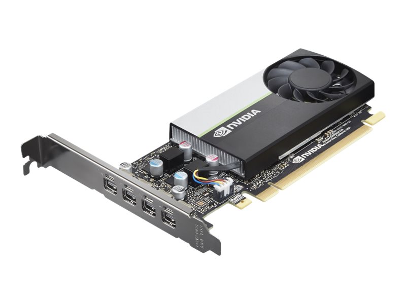 NVIDIA T1000 - Grafikkarten - T1000 - 4 GB GDDR6 - PCIe 3.0 x16 - 4 x Mini DisplayPort