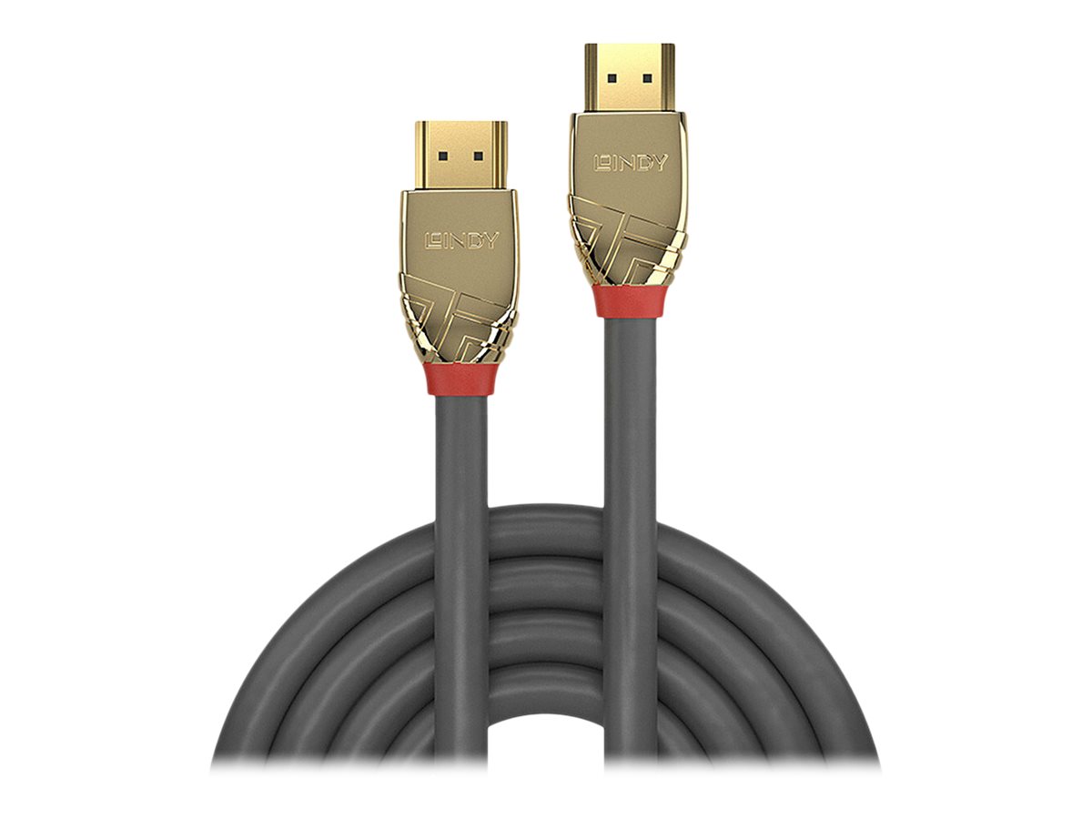 Lindy Gold Line - Ultra High Speed - HDMI-Kabel mit Ethernet - HDMI mnnlich zu HDMI mnnlich - 3 m - Dreifachisolierung
