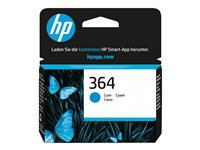 HP 364 - Cyan - original - Tintenpatrone - fr Deskjet 35XX; Photosmart 55XX, 55XX B111, 65XX, 7510 C311, 7520, Wireless B110