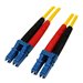 StarTech.com 1m Fiber Optic Cable - Single-Mode Duplex 9/125 - LSZH - LC/LC - OS1 - LC to LC Fiber Patch Cable (SMFIBLCLC1)
