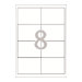 Avery - Weiss - 97 x 67.7 mm 800 Etikett(en) (100 Bogen x 8) Mehrzwecketiketten