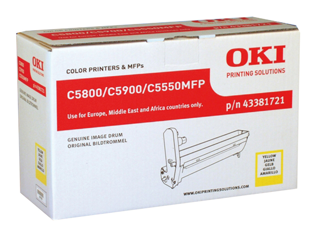 OKI - Gelb - Original - Trommeleinheit - fr C5550 MFP, 5800dn, 5800Ldn, 5800n, 5900cdtn, 5900dn, 5900dtn, 5900n