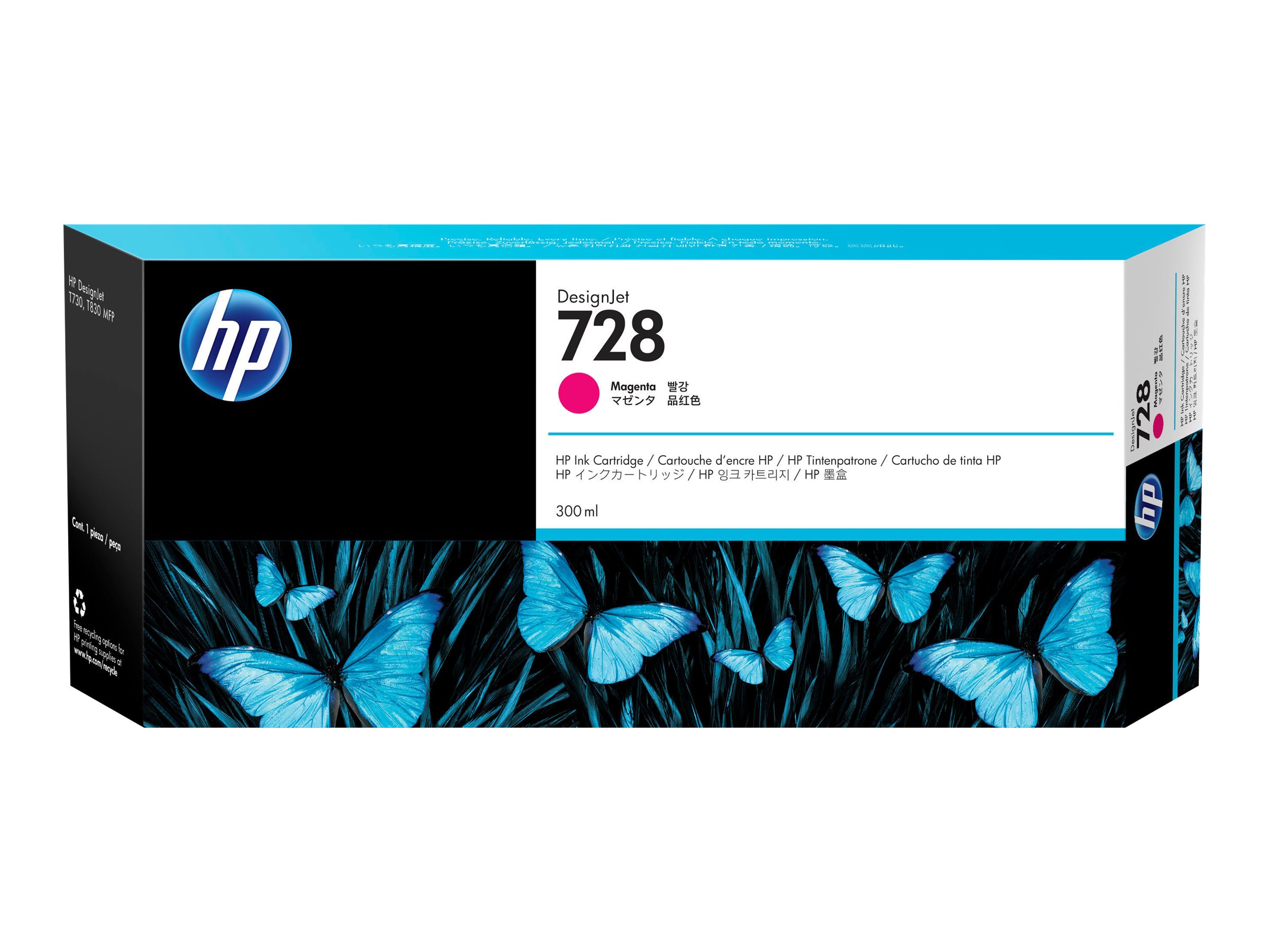 HP 728 - 300 ml - Magenta - original - DesignJet - Tintenpatrone