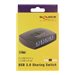 DeLock USB 3.0 Sharing Switch 4 - 1 - USB-Umschalter fr die gemeinsame Nutzung von Peripheriegerten - 4 x SuperSpeed USB 3.0 -