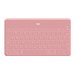 Logitech Keys-To-Go - Tastatur - Bluetooth - AZERTY - Franzsisch - Blush Pink