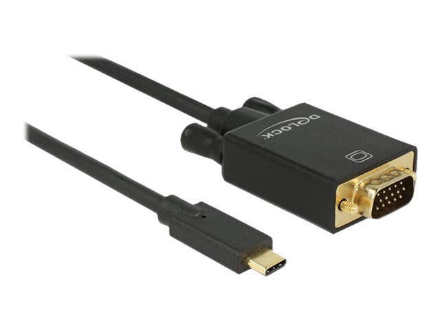 DeLOCK - Externer Videoadapter - ITE IT6516BFN - USB-C - D-Sub - Schwarz
