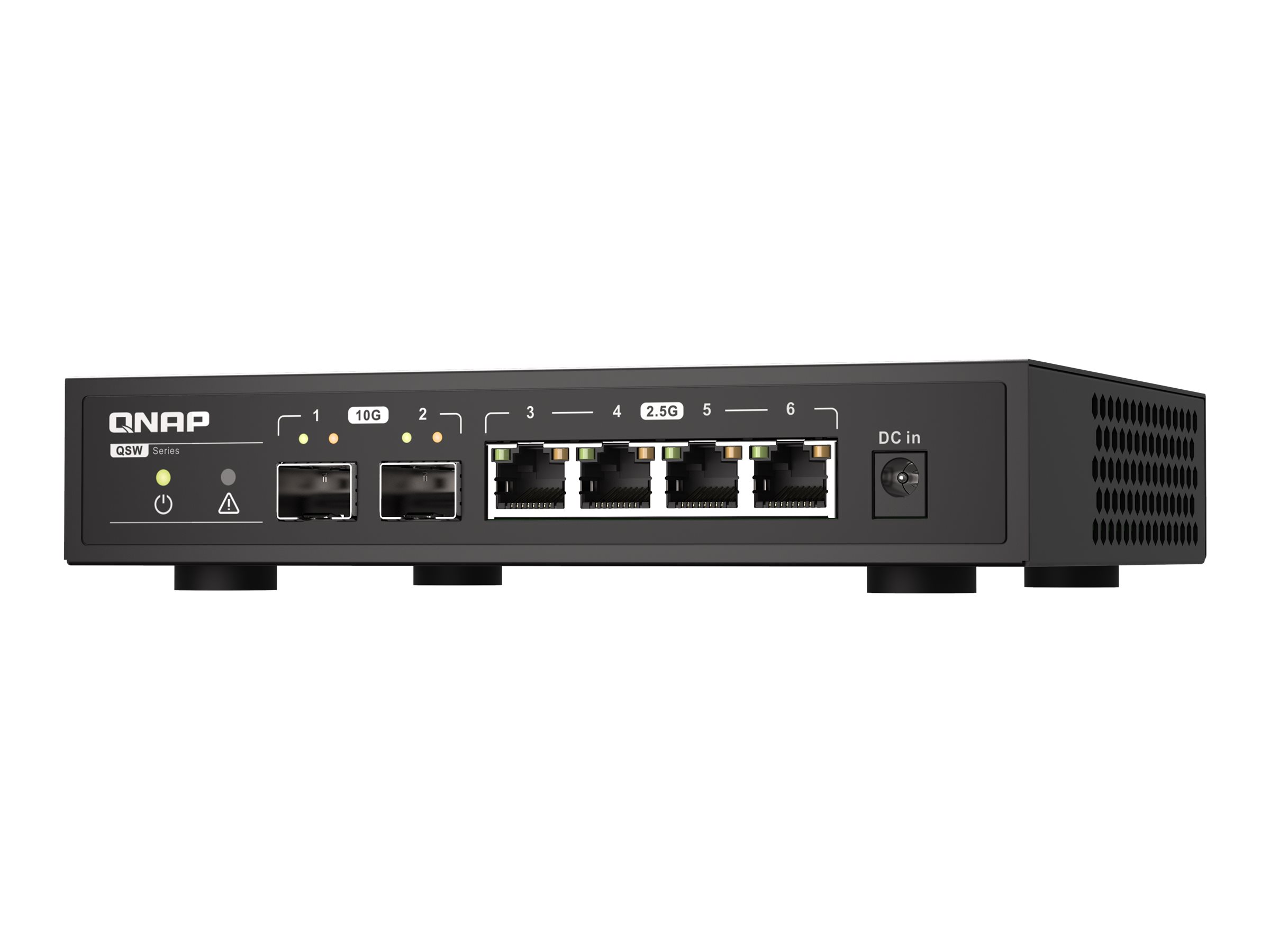 QNAP QSW-2104-2S - Switch - unmanaged - 2 x 10 Gigabit SFP+ + 4 x 2.5GBase-T - Desktop
