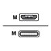 M-CAB PREMIUM - USB-Kabel - Micro-USB Type B (M) zu USB-C (M) - USB 3.1 - 50 cm - Schwarz