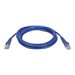 Eaton Tripp Lite Series Cat6a 10G Snagless Shielded STP Ethernet Cable (RJ45 M/M), PoE, Blue, 5 ft. (1.52 m) - Patch-Kabel - RJ-