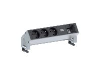 Bachmann DESK 2 - Steckdosenleiste - Eingabe, Eingang GST18 - Ausgangsanschlsse: 3 - 20 cm Schnur - Deutschland