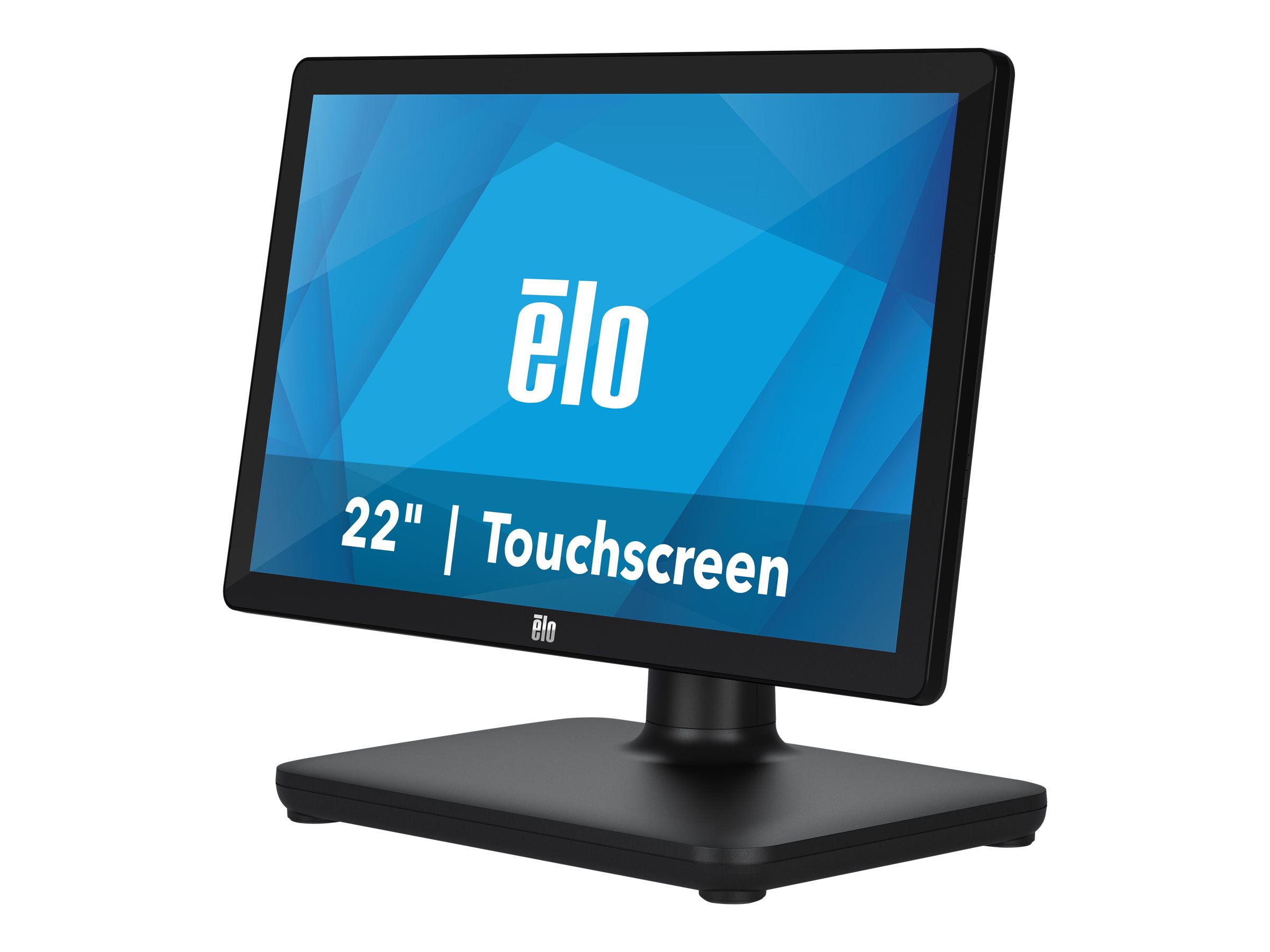 EloPOS System i3 - Standfuss mit I/O-Hub - All-in-One (Komplettlsung) - 1 x Core i3 8100T / 3.1 GHz - RAM 4 GB - SSD 128 GB