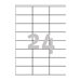 Avery - Weiss - 70 x 36 mm 2400 Etikett(en) (100 Bogen x 24) Mehrzwecketiketten