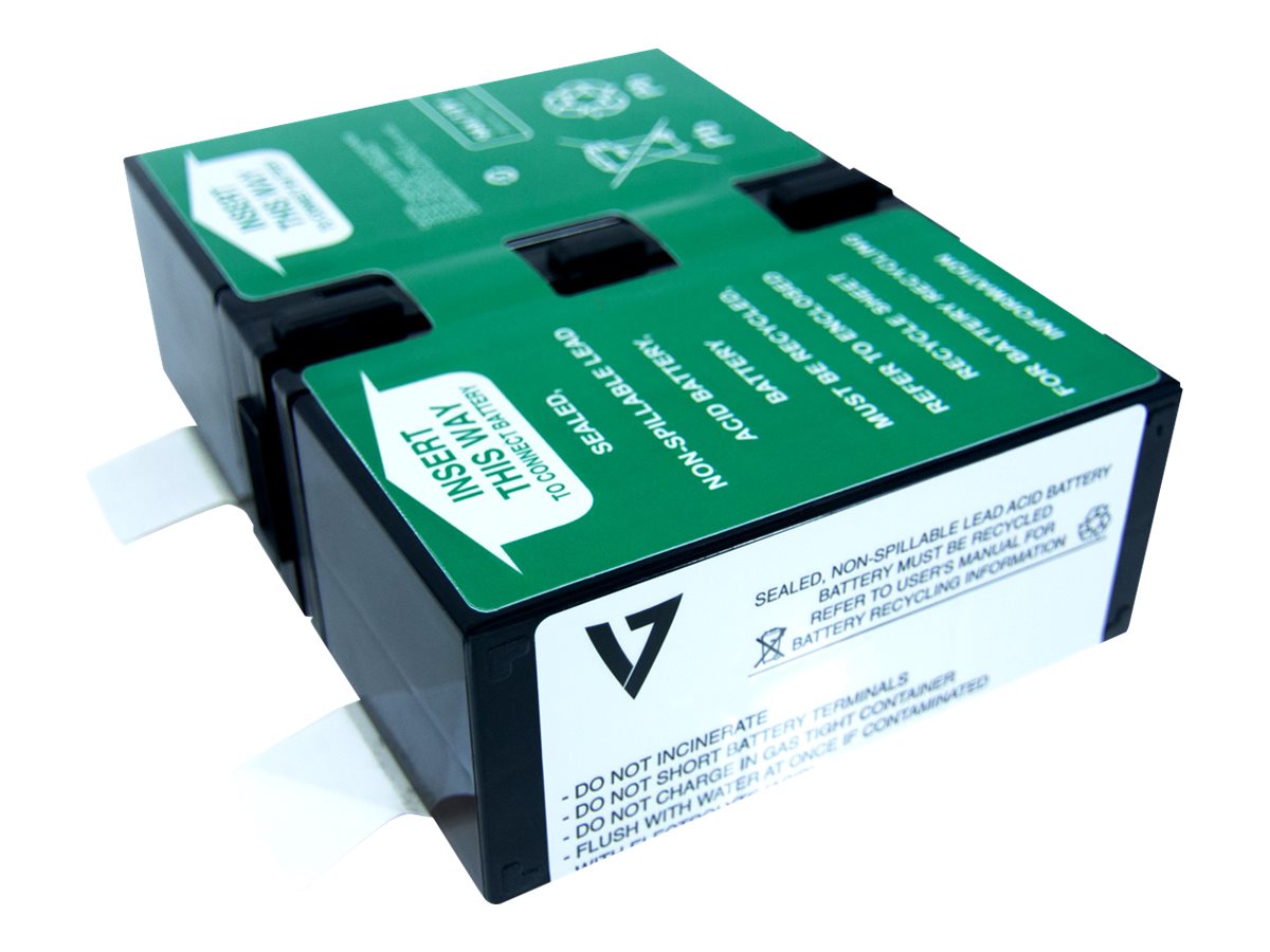 V7 APCRBC124-V7 - USV-Akku (gleichwertig mit: APC RBC124) - 1 x Batterie - Bleisure - 9 Ah - Europa