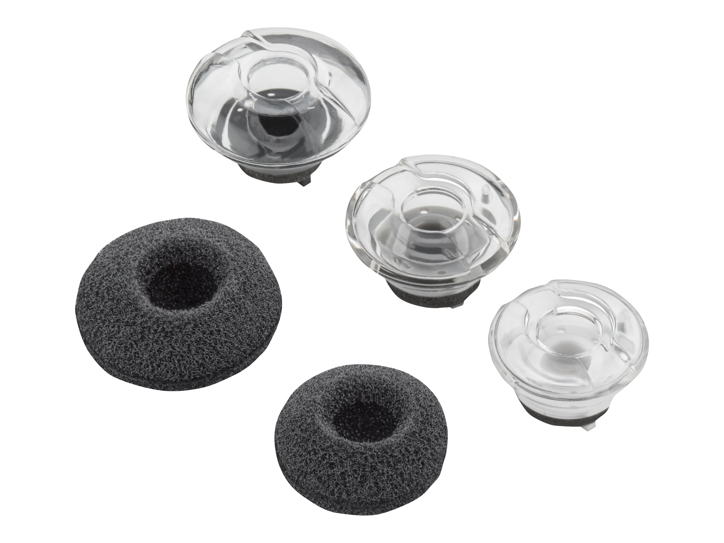 Poly - Ohrhrer-Satz fr Bluetooth-Headset - medium - Schwarz (Packung mit 3) - fr Poly Voyager Legend