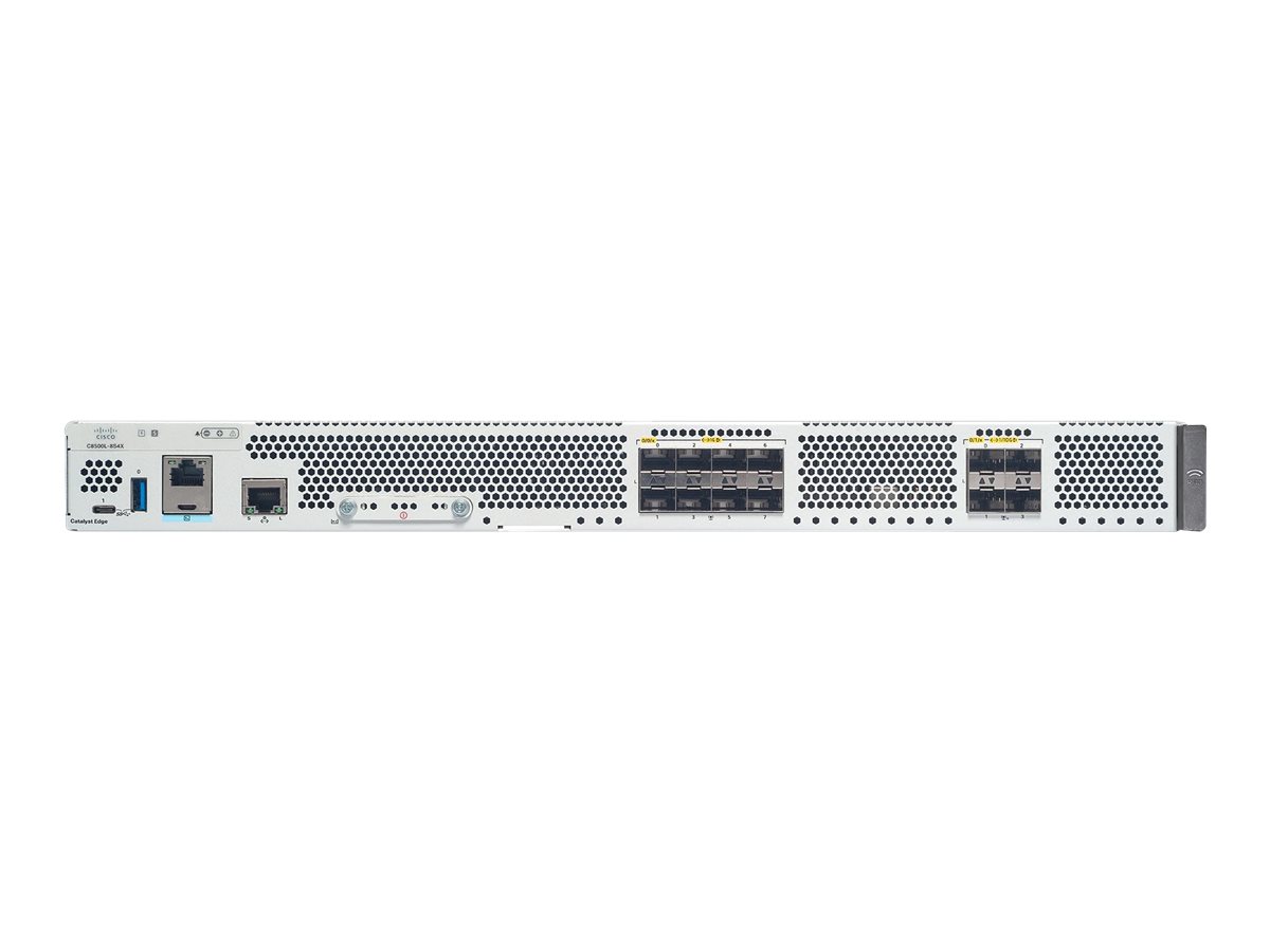Cisco Catalyst 8500L-8S4X - Switch - 4 x 1 Gigabit / 10 Gigabit SFP+ + 8 x 1000Base-T - an Rack montierbar