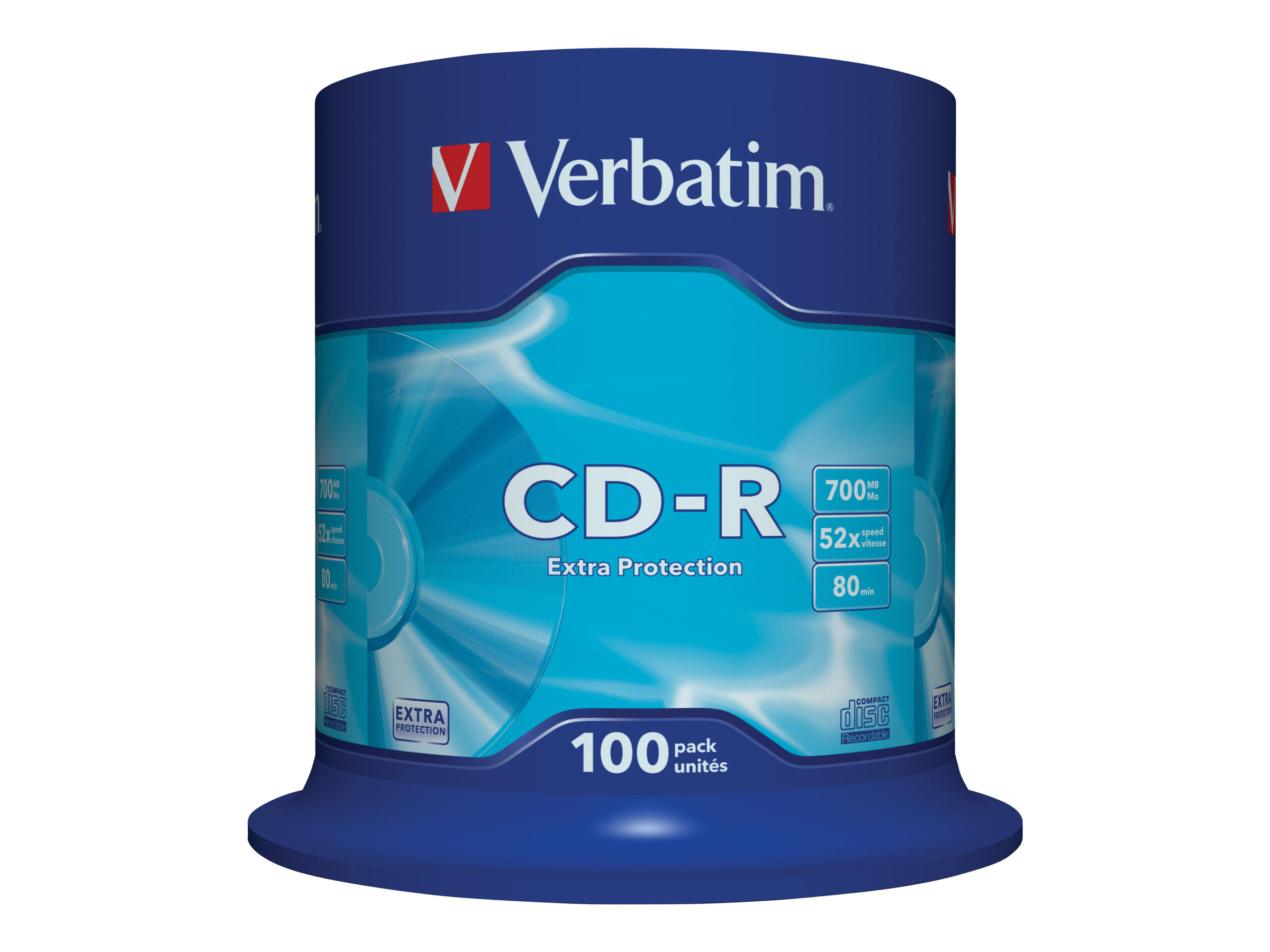 Verbatim - 100 x CD-R - 700 MB (80 Min) 52x - Spindel
