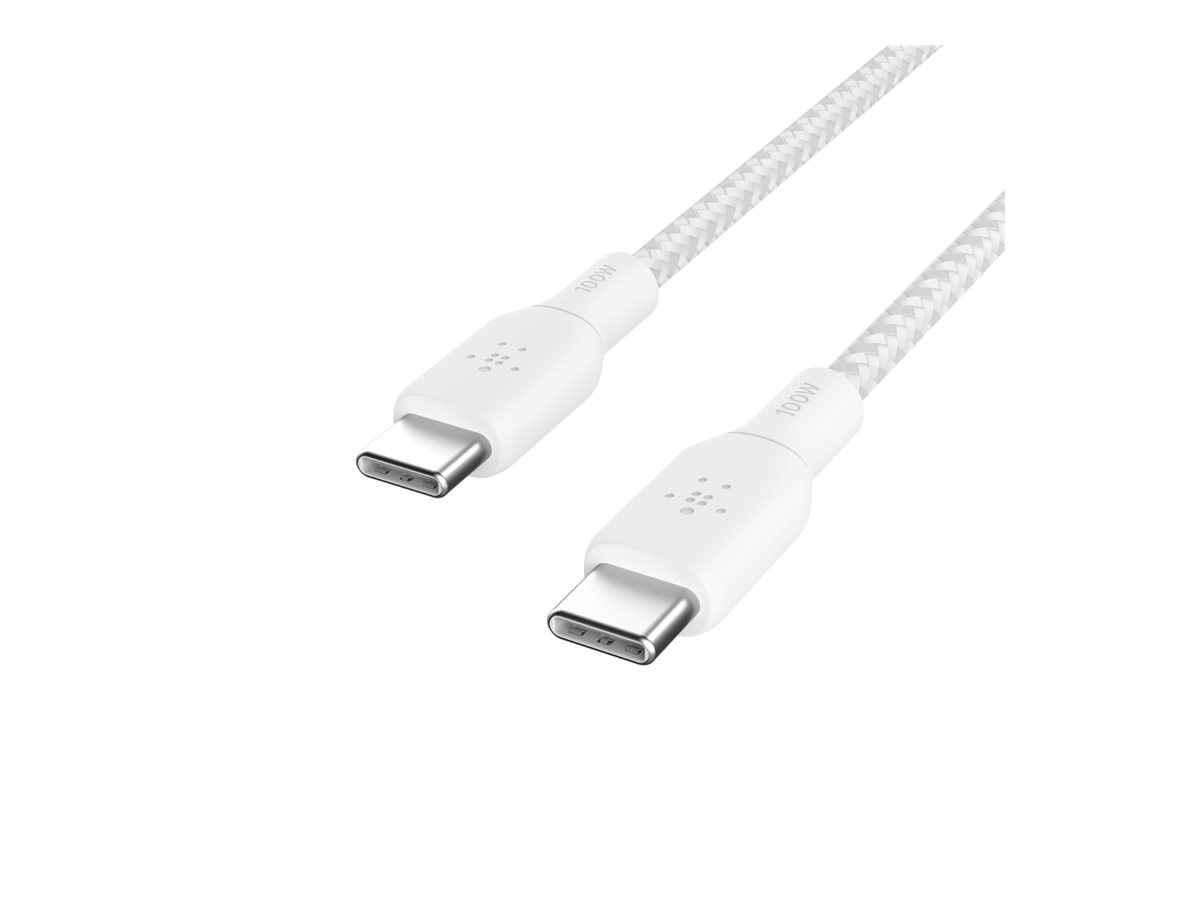 Belkin BOOST CHARGE - USB-Kabel - 24 pin USB-C (M) zu 24 pin USB-C (M) - 2 m - weiss