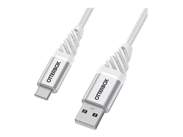 OtterBox Premium - USB-Kabel - 24 pin USB-C (M) zu USB (M) - 3 m - wolkenweiss