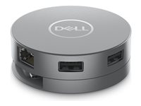 Dell 6-in-1 Multiport Adapter DA305 - Dockingstation - USB-C - HDMI, DP, USB-C - 1GbE - fr G15; Inspiron 13 5310, 14 54XX; Lati