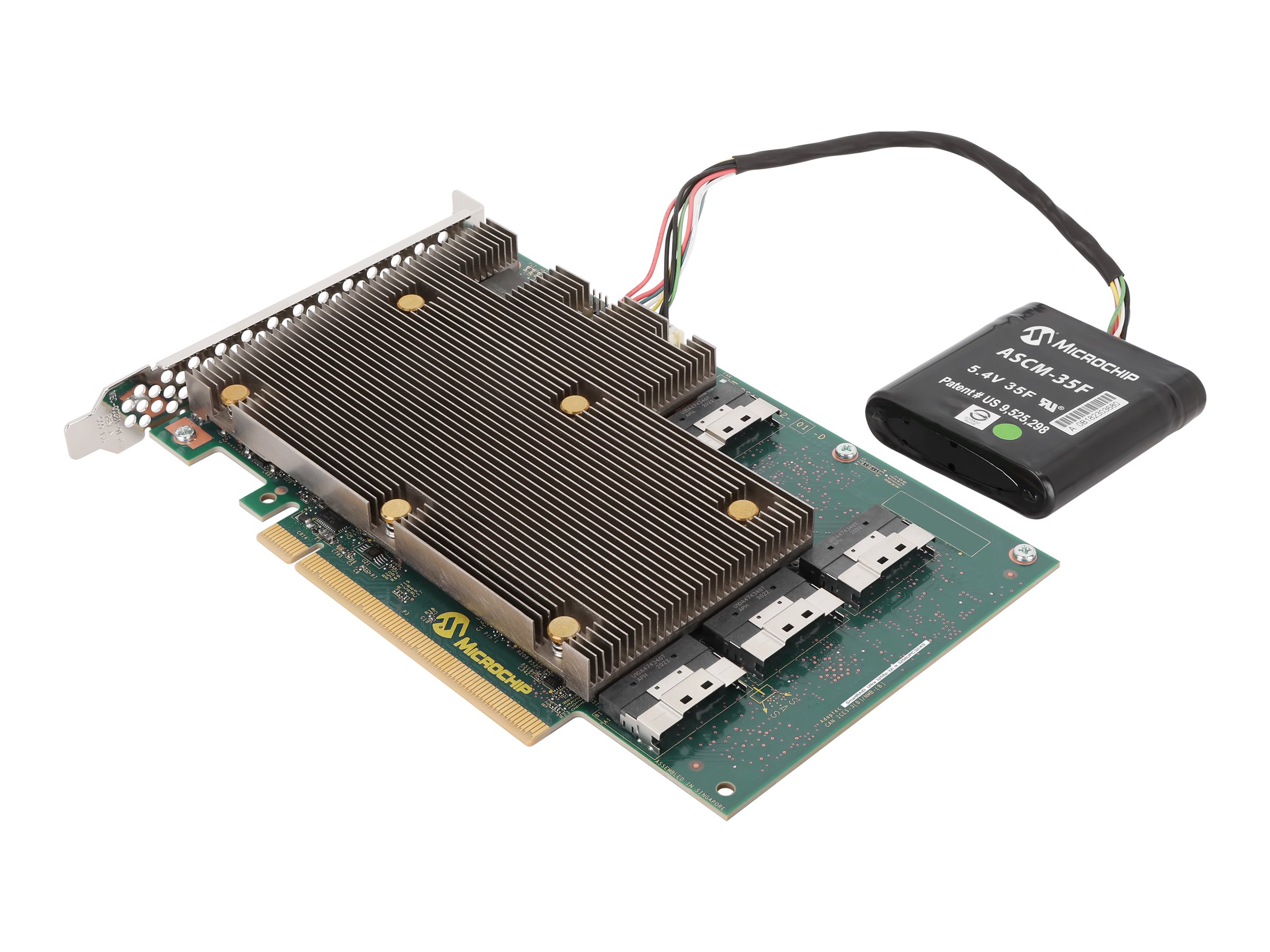 Microchip Adaptec SmartRAID 3200 Series 3258p-32i /e - Speichercontroller (RAID) - 32 Sender/Kanal - PCIe-Switch - SATA 6Gb/s / 