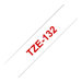 Brother TZe-132 - Rot auf durchsichtig - Rolle (1,2 cm x 8 m) 1 Kassette(n) laminiertes Band - fr Brother PT-D210, D600, H110, 
