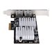 StarTech.com 2-Port 10Gbps PCIe Network Adapter Card, Network Card for PCs/Servers, Full-Height/Low-Profile PCIe Ethernet Card w