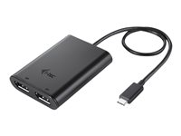 i-Tec - Externer Videoadapter - USB-C 3.1 - 2 x DisplayPort - Schwarz