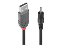 Lindy - USB-Ladekabel - Gleichstromstecker 2,3 x 0,7 mm männlich zu USB (nur Strom) männlich - 1.5 m - Schwarz