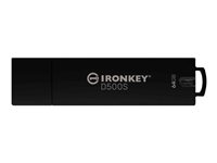 Kingston IronKey D500S - USB-Flash-Laufwerk - verschlsselt - 64 GB - USB 3.2 Gen 1 - TAA-konform
