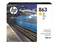 HP 863 - 500 ml - Gelb - Original - PageWide XL - Tintenpatrone