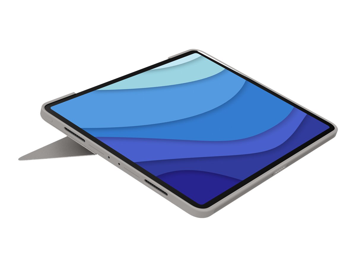 Logitech Combo Touch - Tastatur und Foliohlle - mit Trackpad - hintergrundbeleuchtet - Apple Smart connector - QWERTY