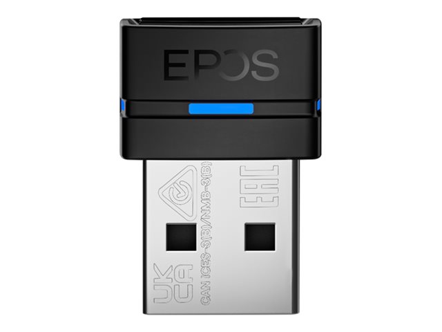 EPOS BTD 800a - Netzwerkadapter - USB - Bluetooth 5.2 - Schwarz