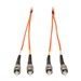 Eaton Tripp Lite Series Duplex Multimode 62.5/125 Fiber Patch Cable (ST/ST), 6M (20 ft.) - Patch-Kabel - ST multi-mode (M) zu ST