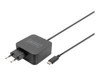 DIGITUS - Netzteil - Wechselstrom 100-240 V - 65 Watt - Schwarz