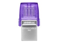 Kingston DataTraveler microDuo 3C - USB-Flash-Laufwerk - 256 GB - USB 3.2 Gen 1 / USB-C