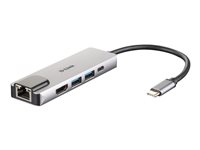 D-Link DUB-M520 - Dockingstation - USB-C / Thunderbolt 3 - HDMI - 1GbE