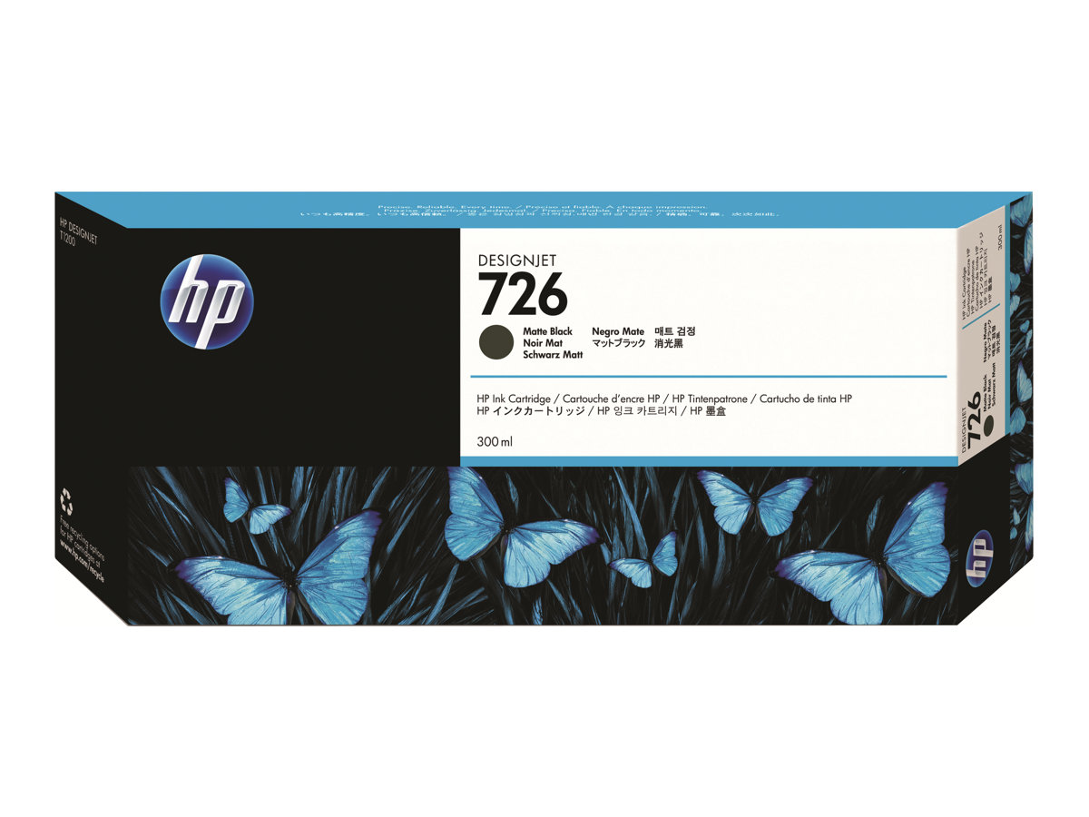 HP 726 - 300 ml - mattschwarz - original - DesignJet - Tintenpatrone