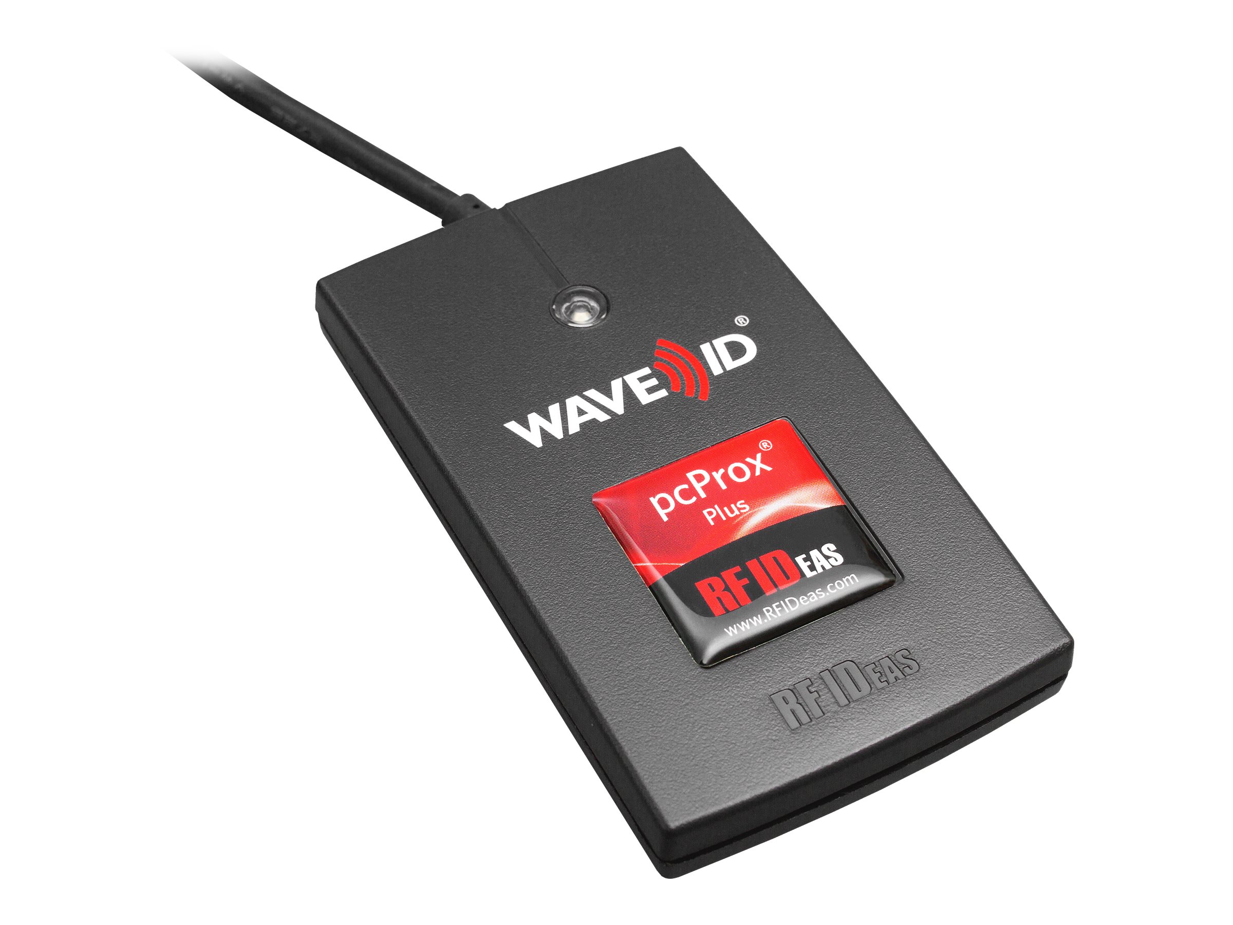 rf IDEAS WAVE ID Plus Keystroke V2 Black Reader - HF-Abstandsleser - USB - 125 KHz / 13.56 MHz